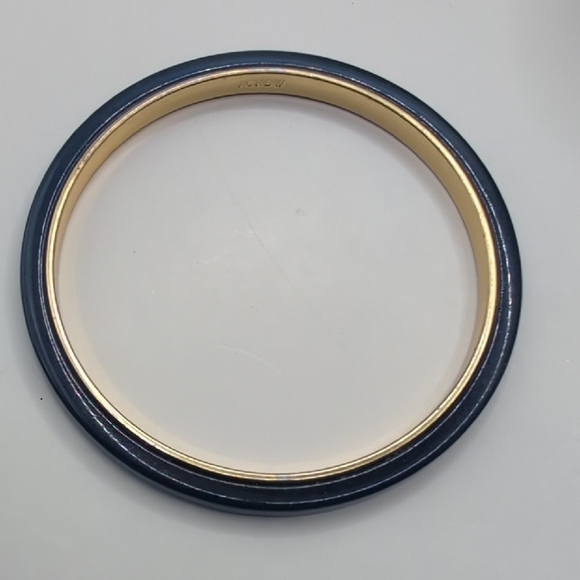 J. Crew Elegant Navy and Gold Bangle - Picture 4 of 6